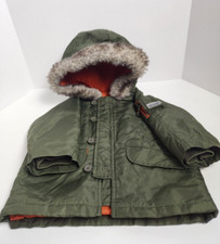 Baby Gap Toddler Size 12-18 Months Cold Control Max Parka Jacket Boy Army Green