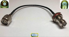 RG174 RP-TNC FEMALE BULKHEAD JACK to RP-TNC MALE PLUG Coaxial RF Pigtail Cable