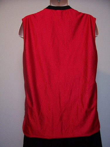 CONVERSE ALL STAR, Chuck Taylor, Red, Sleeveless Classic Basketball Jersey, Sz M - Picture 8 of 12