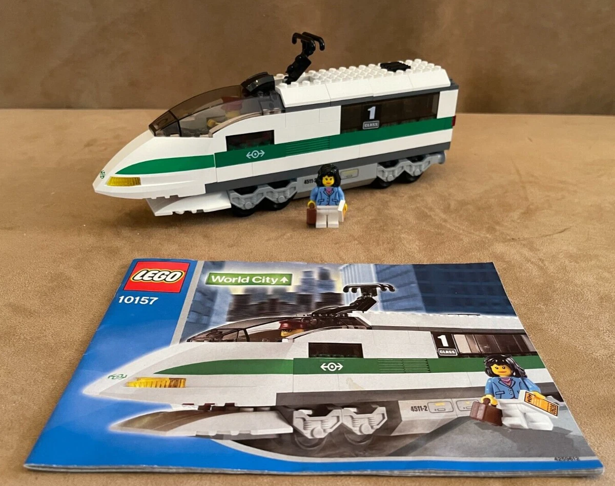 10157 LEGO Complete World City High Speed Train Locomotive white  instructions 673419060172