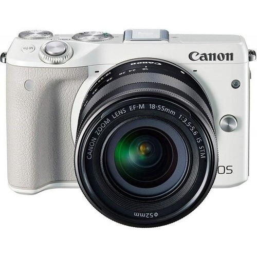 Canon EOS M3 Lens Kit White EOSM3WH 1855ISSTMLK w SD Card eBay