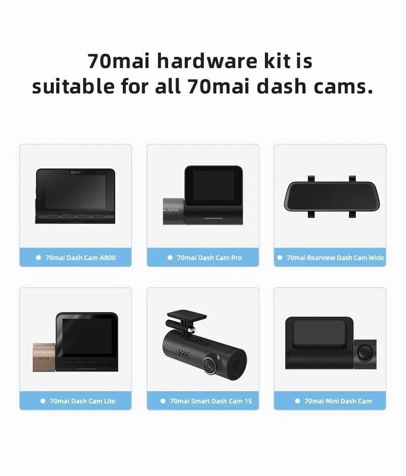 70mai Hardwire Kits 10ft Micro USB Hard Wire Kit for Dash Cam A500S A800 Cable - Image 2 of 4