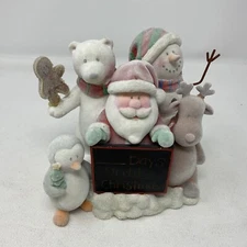 Russ Berrie & Co SNOWY DAYS  6” X 6” Flocked Countdown Until Christmas