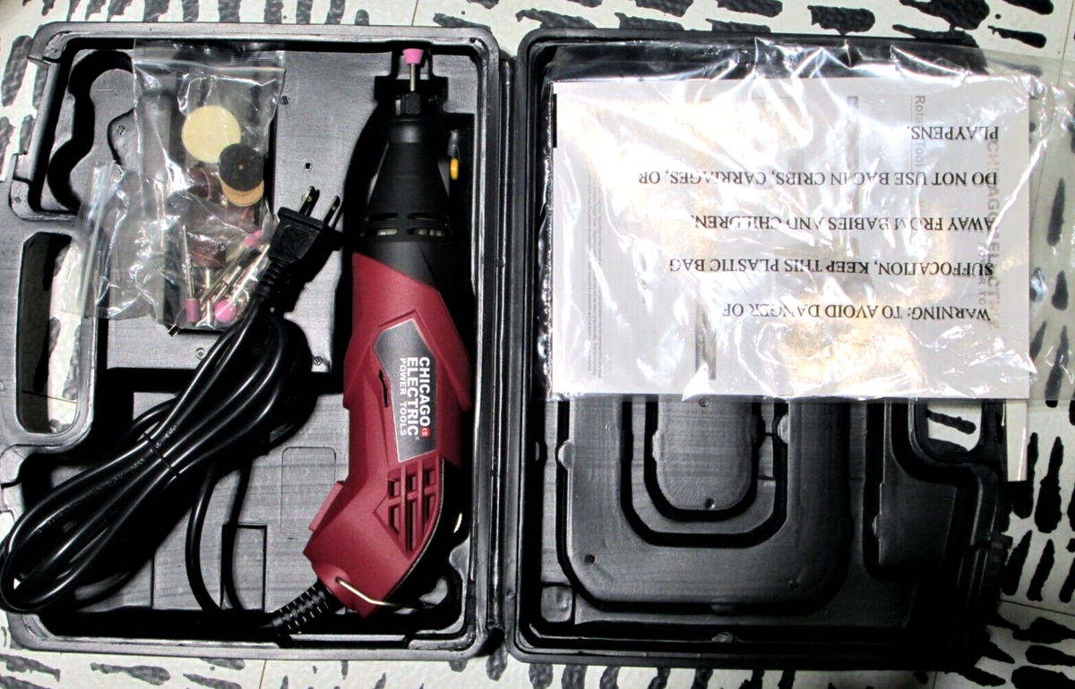 CHICAGO ELECTRIC 68696 VARIABLE SPEED CORDED ROTARY TOOL | eBay
