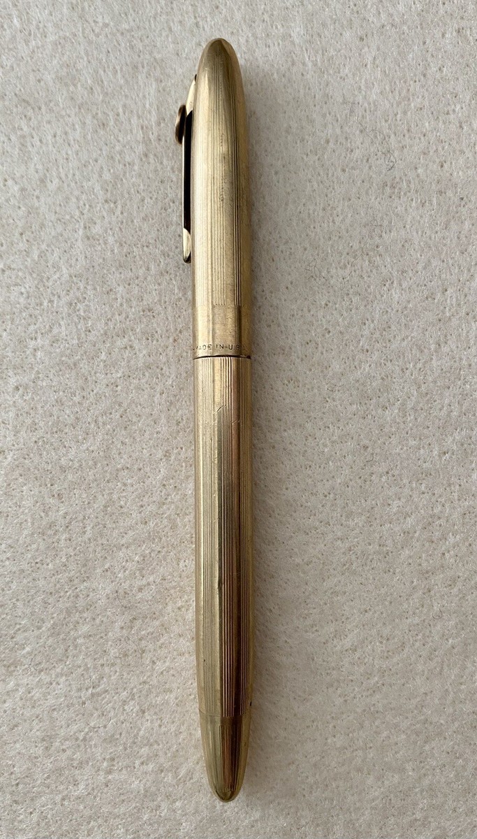 Vintage SHEAFFER FOUNTAIN PEN - Gold Plated / 14K Nib / Cit 100+