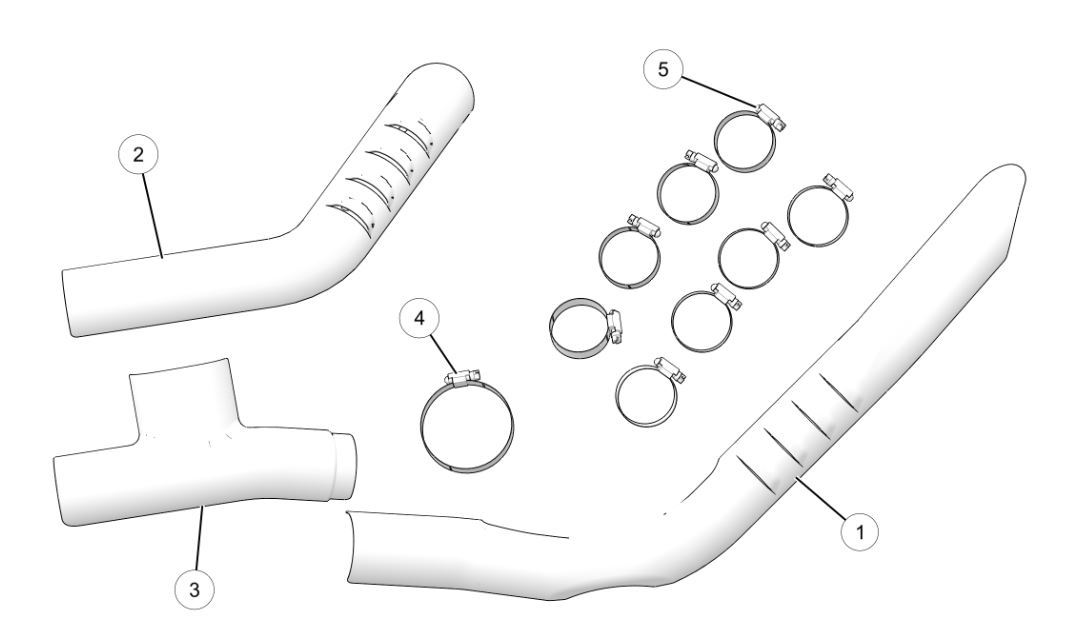 20172024 Genuine Indian Scout Exhaust Heat Shields Matte Black