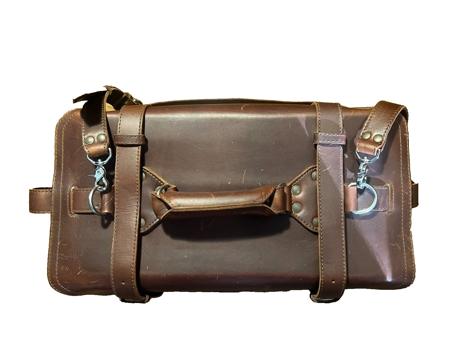 Very Hard to find Saddleback Leather Side Pocket Duffle eBay