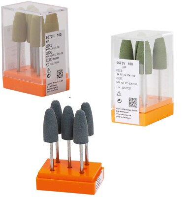 5tlg MEISINGER Dental Polierer Zahn Technik Prothese Kunststoff Poliersystem KFO