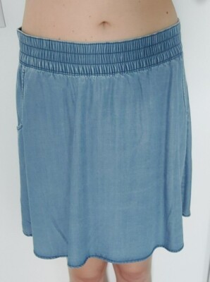 Esprit Demin, Rock, Jeansstoff, Größe 29, hellblau, NEU