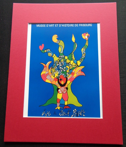 Niki de Saint Phalle Matted Art Print Musee D'Art et D'Histoire de Fribourg Bird