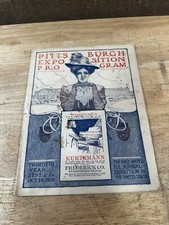 Antique 1908 Pittsburgh Exposition Program 