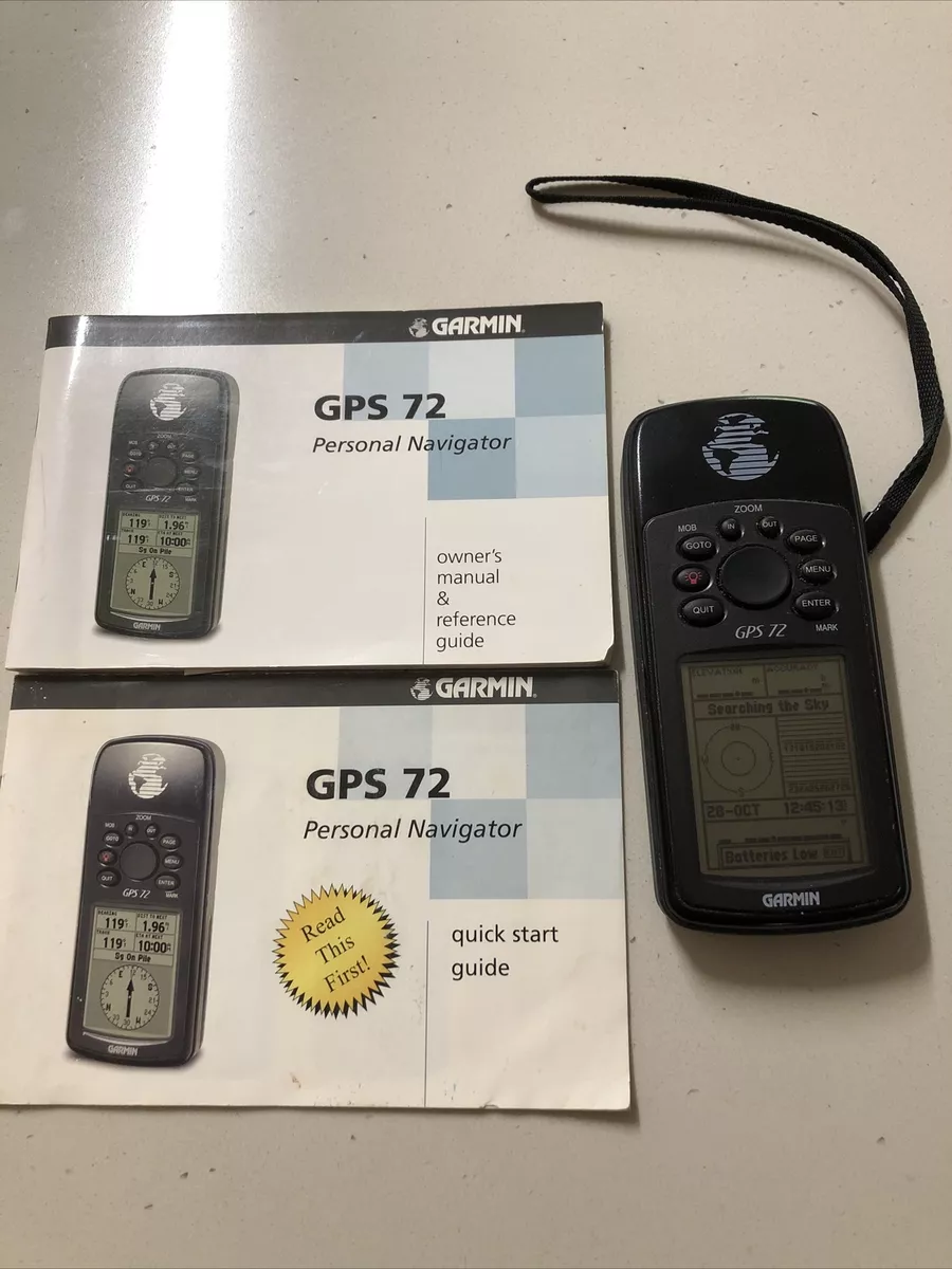 Garmin GPS 72 Personal Navigator Marine Fishing Hiking Tested Works