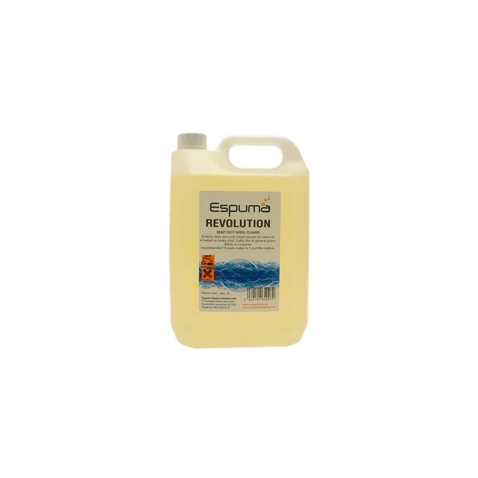 1 X Espuma Revolution Heavy Duty Wheel Cleaner 5L Remove Brake Dust Film Grime