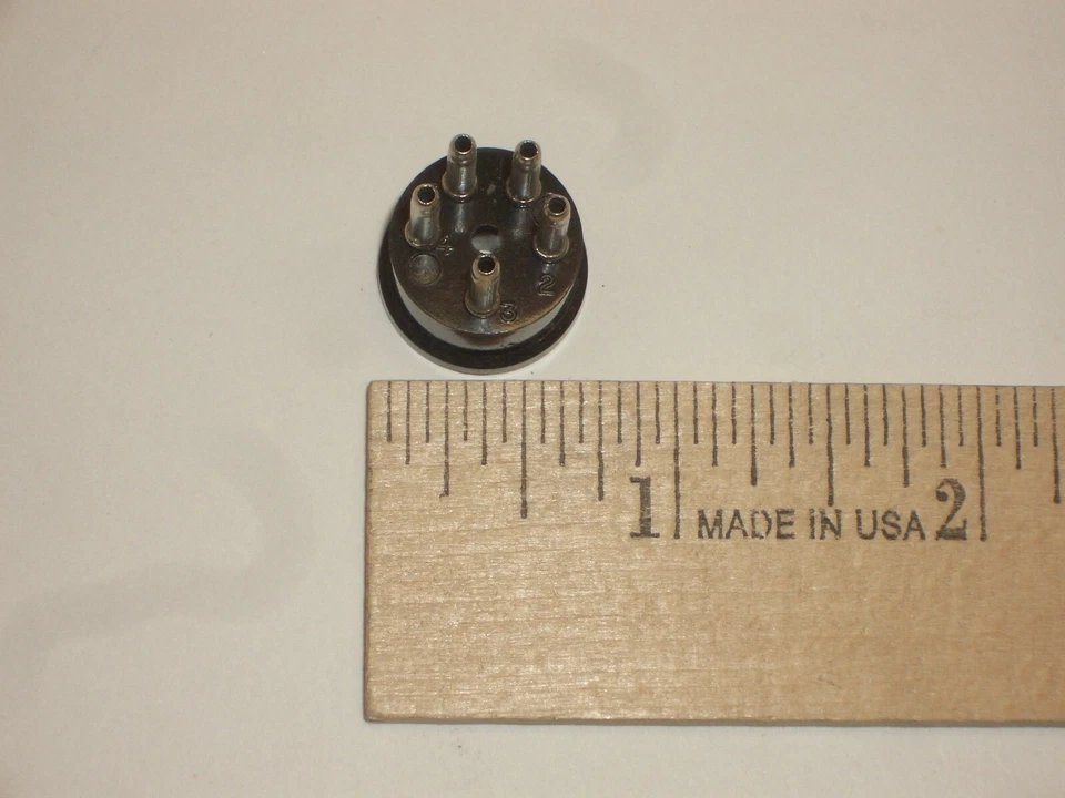 AMPHENOL 71-5S 5 PIN MINI MICROPHONE SPEAKER PLUG CONNECTOR MATES TO 78-S5S - Image 4 of 4