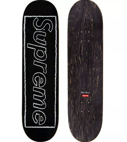 Supreme KAWS Chalk Box Logo Black 