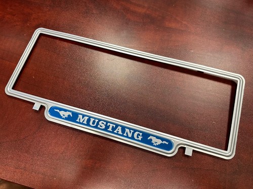 FORD MUSTANG NUMBER PLATE SURROUND/FRAME **SINGLE** **6 DIGIT STANDARD** - Picture 1 of 4