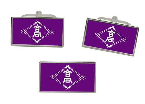 Set Di Gemelli E Clip Per Cravatta Norway Royal Crest Set Di Gemelli E Clip Per Cravatta Norway Royal Crest