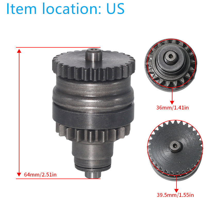 Gear Starter Drive Bendix for KTM 250 EXC Six Days 300 EXC 300 XC