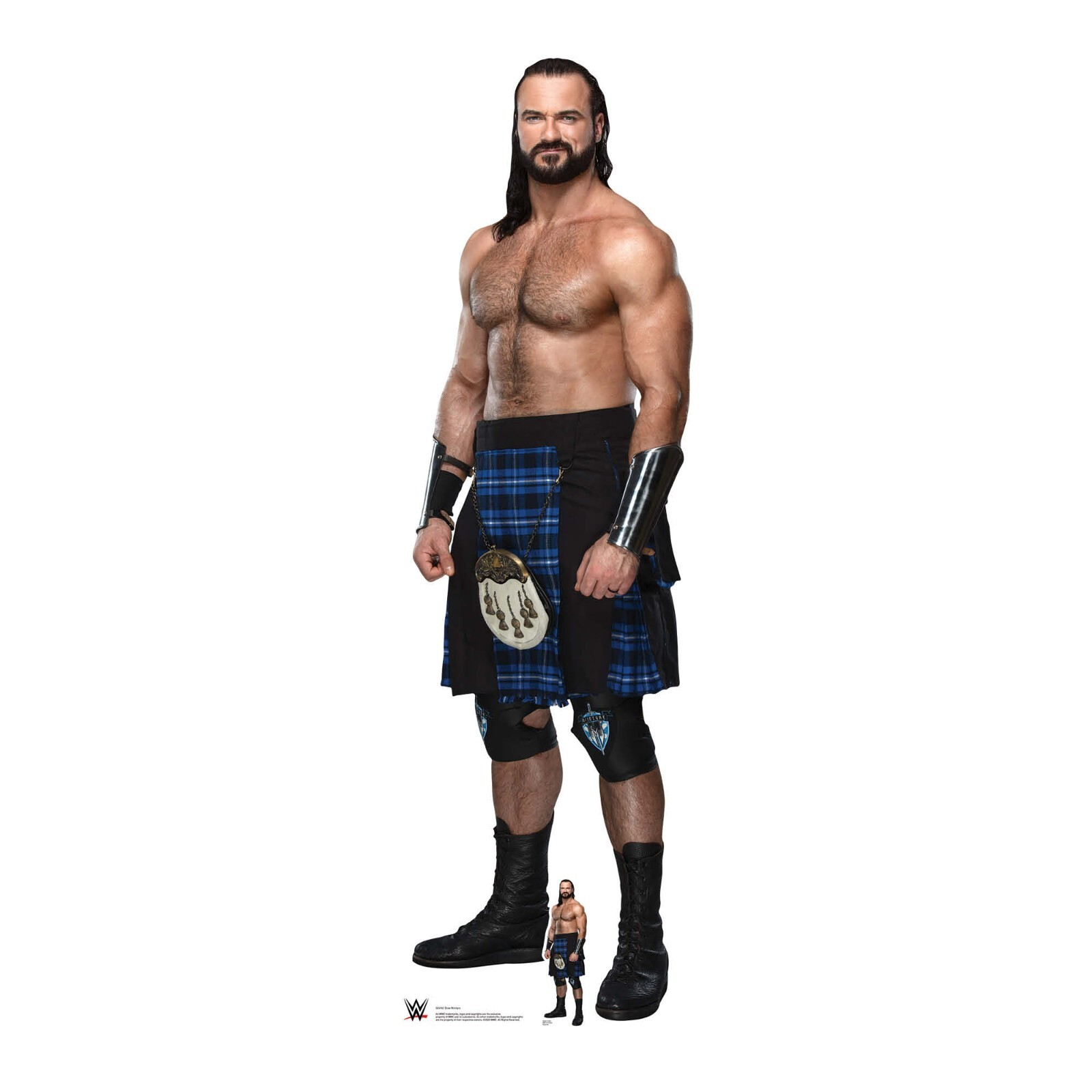 Drew McIntyre Kilt Lifesize Cardboard Cutout with Free Mini Official WWE Standee