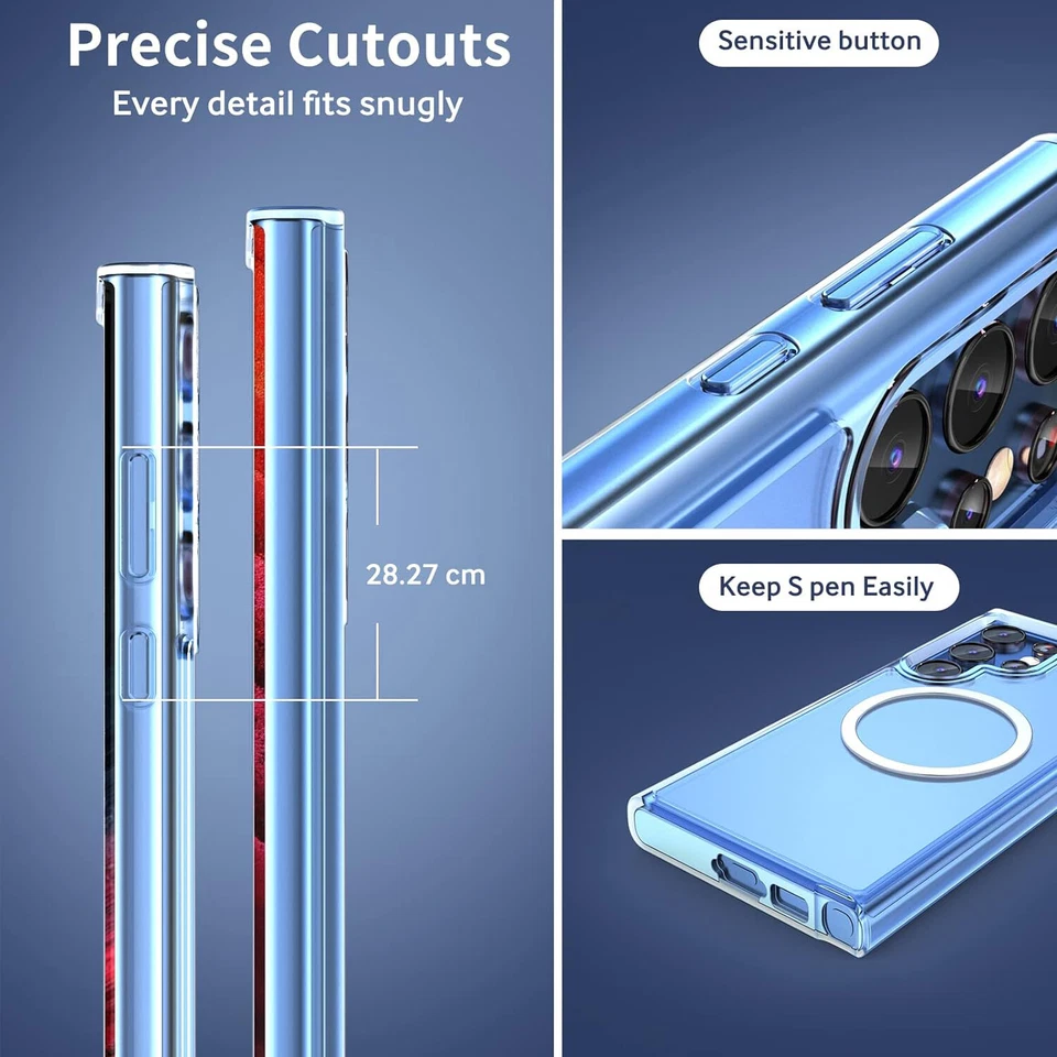 For Samsung Galaxy S25 Ultra S24 S23 S22 Plus S21 Fe S20 Case Phone Cover +Glass - Image 4 of 4