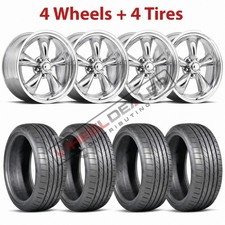 20 Inch Staggered Vn515 Polished Torq Thrust Wheels Rims W Tires C10 Squarebody