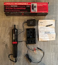 Vintage Craftsman Cordless Rechargeable Screwdriver 911211 Made In USA