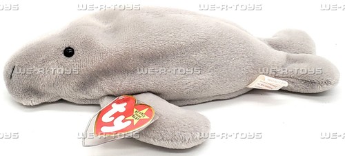 Ty Beanie Babies Manny the Manatee Plush 1996 - Picture 6 of 7
