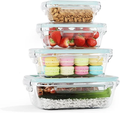 Contenitori Ermetici Per Alimenti Rosa, 6 Pezzi Da 1000 Ml - BPA Free, Impilabili, Adatti A Microonde E Lavastoviglie, Fatti In Spagna - 3