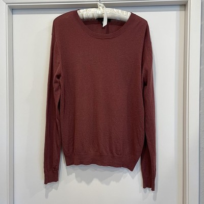 Max Mara Weekend Long Sleeve Sweater Rose Mauve Color Drop Shoulder Tag Removed