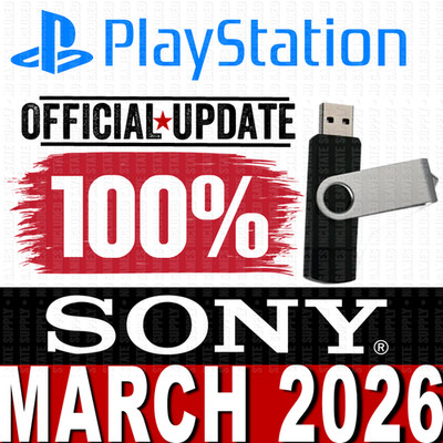 PS3 PS4 PS5 System Update USB   Official Sony Firmware  Easy Install Flash Drive