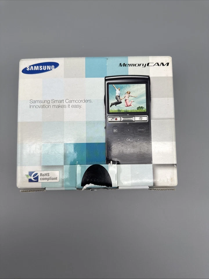 Videocámara digital Samsung HMX U20RN HD 7,8 MP roja nueva Foto 3 de 4