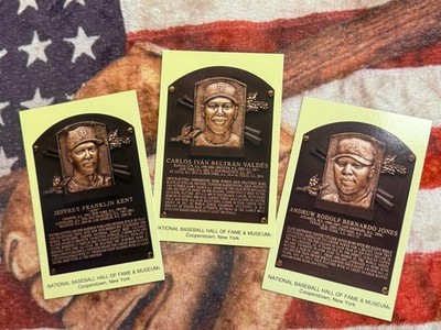 2026 Class 3 Postcard Set- Baseball Hall of Fame Induction, Beltran, Kent, Jones