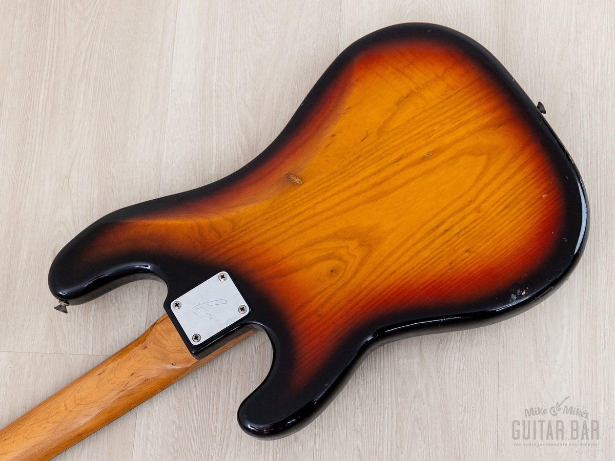 1978 Fender Precision Bass Sunburst Vintage Bass, 100% Original w