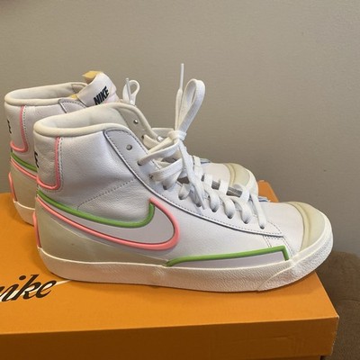 Nike W Blazer Mid  77 Infinite White Electric Green 7.5