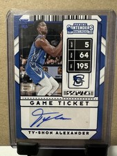 TY-SHON ALEXANDER 2020 Panini Contenders Draft Picks Game Ticket Green AUTO #109