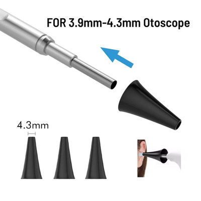 3,9 mm 4,3 mm Digital Otoskop Zubehör Ohr Spekula Sets Gehörgang Inspektion T