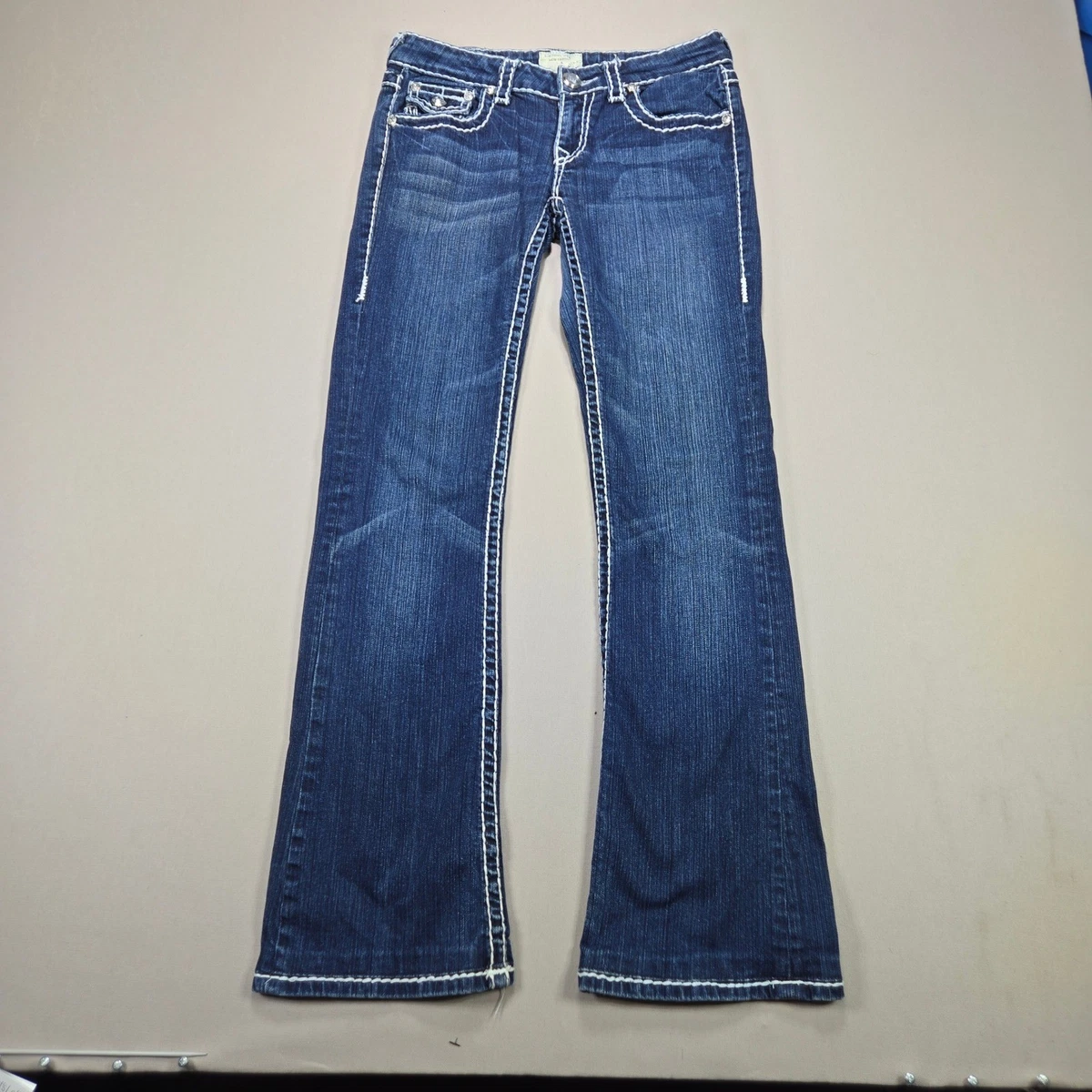 Jeans Bootcut LA Idol - Taille W27 X L34, Embellissements Strass Et Clous - Occasion En Excellent état