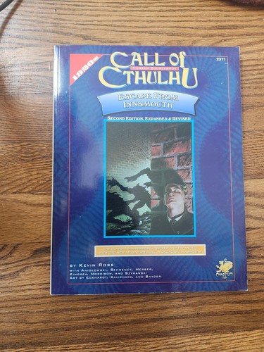 Call of Cthulhu Roleplaying 2nd Ed Escape Innsmouth by Kevin Ross 1997 W/ MAP