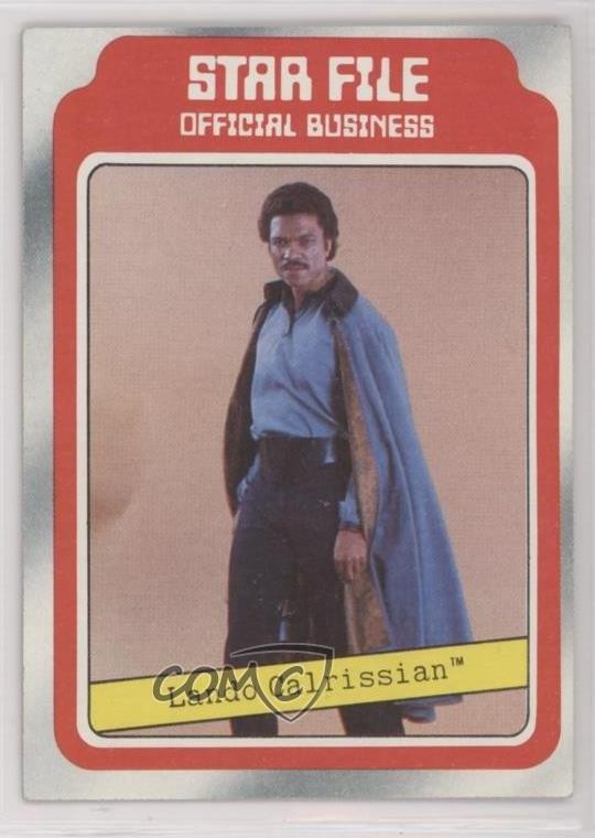 1980 Topps Star Wars: The Empire Strikes Back Star File Lando Calrissian #8 0t2