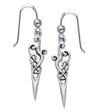 Peter Stone 925 Silber Wikinger Ohrringe  Ohrschmuck Ohrhänger im Urnes Stil