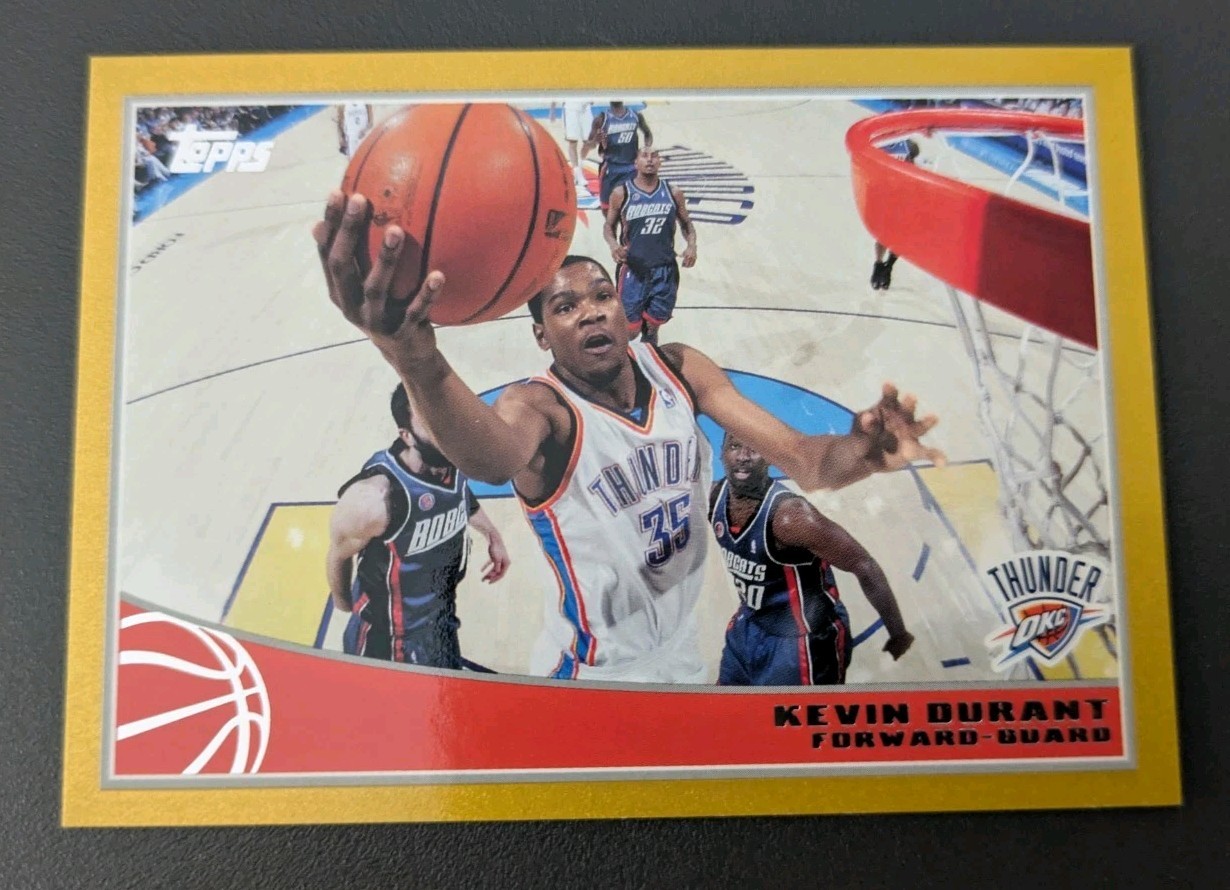 Kevin Durant 2009-10 Topps Basketball GOLD #/2009 Thunder/Rockets #211