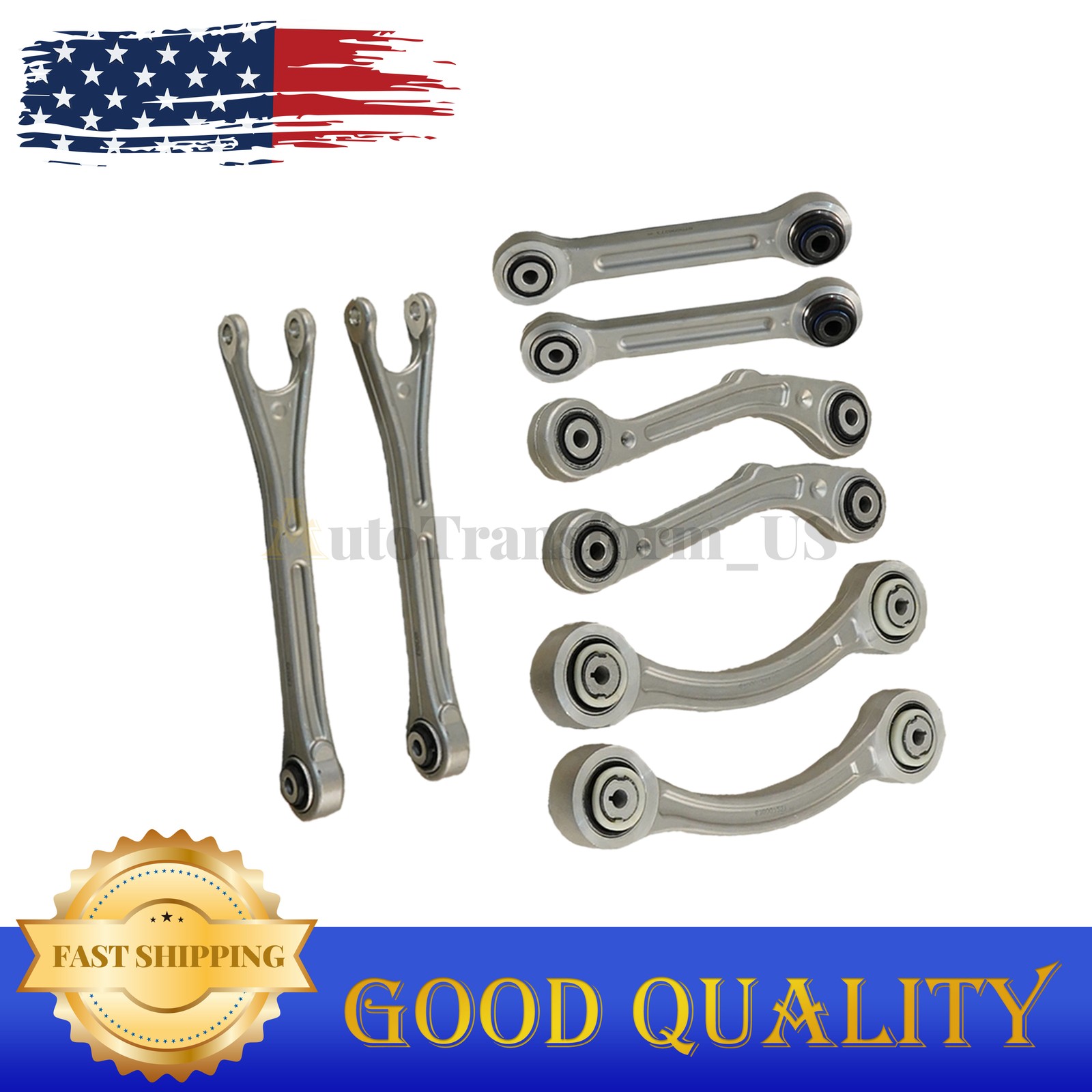 8PCS Fits Maserati Ghibli Quattroporte 14-16 Rear Suspension Control Arm Set US