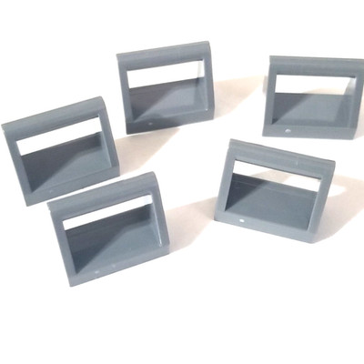 Lot of 5 LEGO Dark Bluish Gray 1x2 Tile with Handle 2432 Brick Parts Pieces