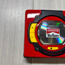 SHARP MD Mini Disc Walkman MD-SS302M Marlboro Model Tested Work Japan Used