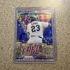 Panini 2021 Prizm Nelson Cruz Fearless Blue Disco Prizm #FR-5 /199