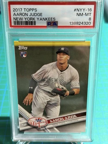 2017 Topps New York Yankees Aaron Judge #NYY-16 (RC) PSA 8