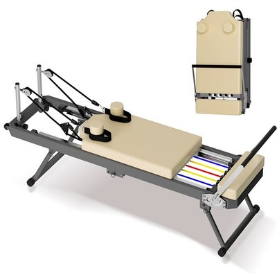 Pilates Reformer Machine Foldable Pilate Machine Bed Beginners Exercise Strength