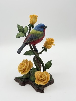 Texas Yellow Rose Robin by Bob Guge Figurine Danbury Mint Unboxed FLAWED