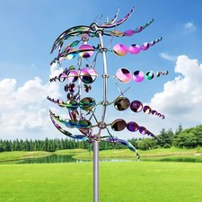Outdoor Metal Windmill Unique And Magical Yard Garden Wind Spinner Wind Catcher