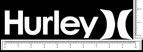 Hurley Team Die Cut Surf Sticker Decal 10" x 2.2" Surfboard, Skateboard, Snow - 第 9/10 張圖片